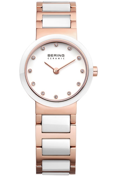 BERING Analog White & Ceramic Women's Watch 10725 766