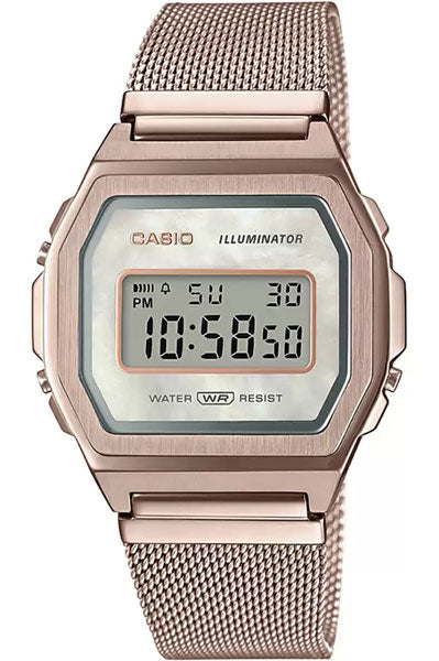 Digital Rose Gold & Stainless Steel Unisex Watch D195
