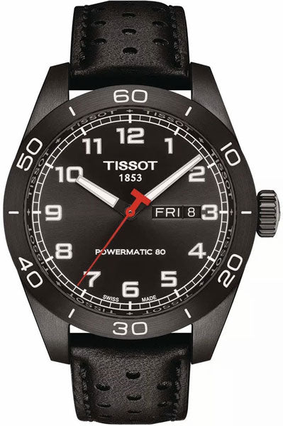 Tissot Analog Black & Leather Men's Watch T1314303605200