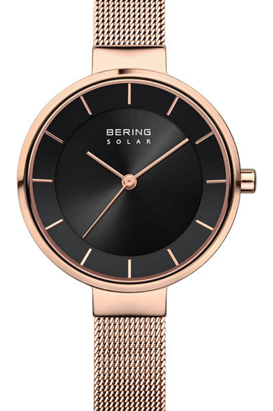 Analog black & Stainless Steel Women's Watch 14631 362