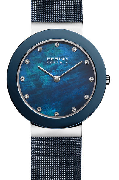 Analog Blue & Milanese Women's Watch 11435 387