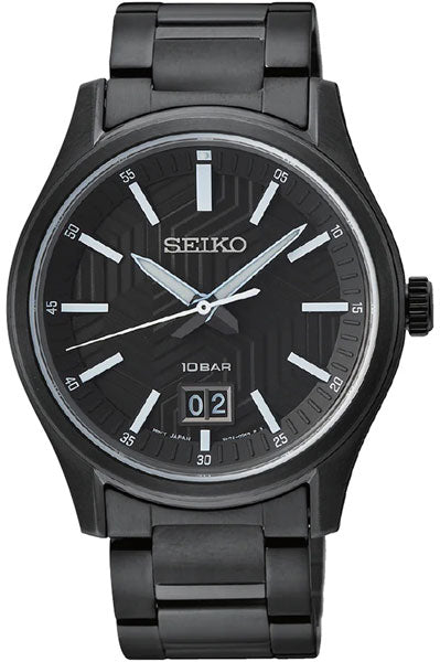 Seiko Analog Black & Metal band Men's Watch SUR515P1