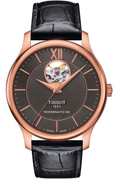 Black & Leather Men's Watch T0639073606800