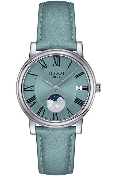 Blue & Leather Women's Watch T1222231635300