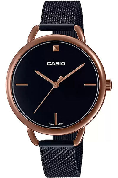 analog Black & Stainless Steel Women's Watch A1811