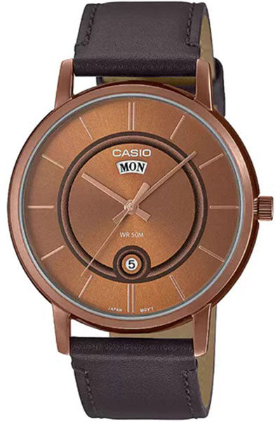 CASIO Analog Brown & Stainless Steel Men's Watch A2045