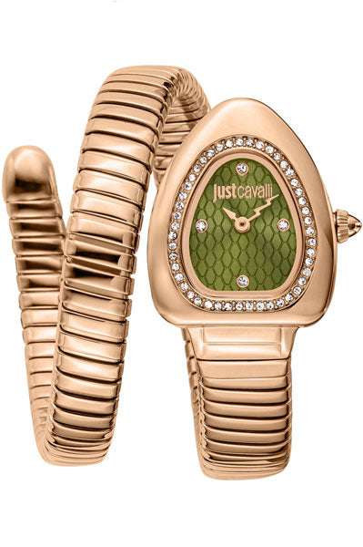 JUST CAVALLI Green & Stainless Steel Women's Watch JC1L249M0045