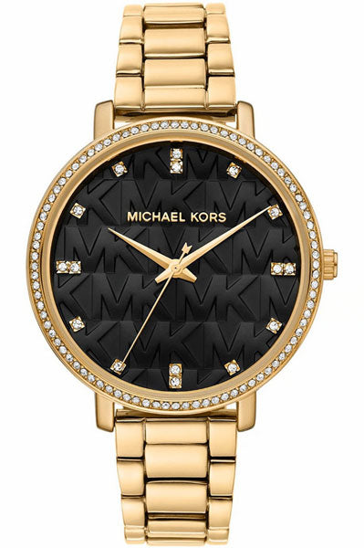 Michael Kors Analog Black & Stainless Steel Wowen's Watch MK4593