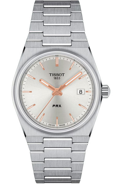 Silver & Stainless Steel Unisex Watch T1372101103100