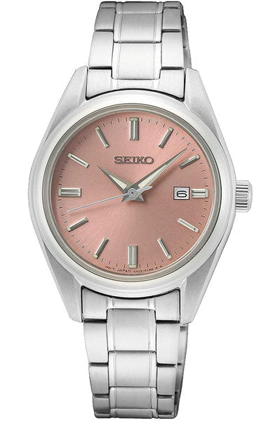 Seiko Analog PINK & Metal band Women's Watch SUR529P1