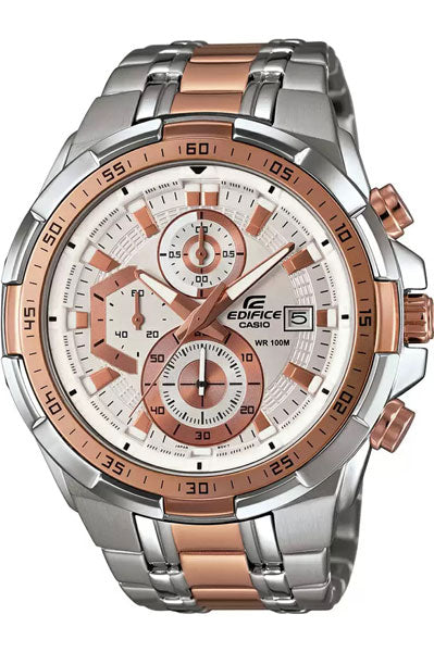 Chronograph White & Stainless Steel Men's Watch EX222