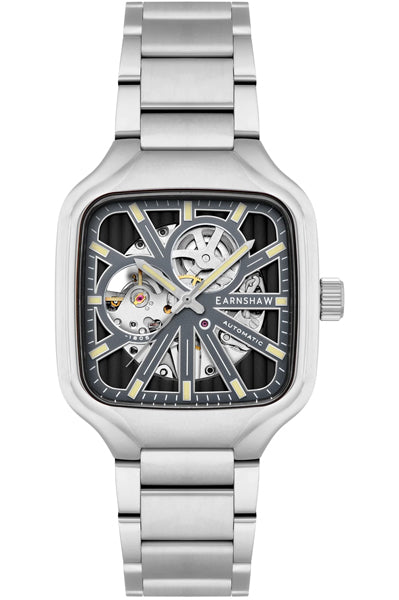 Earnshaw Analog White & Stainless Steel Men' ES 8294 22