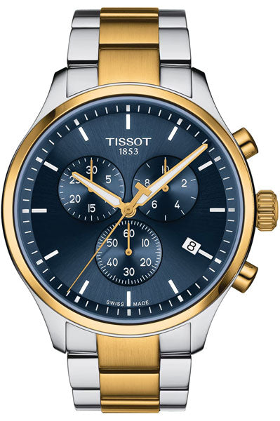 Blue & Stainless Steel Men's Watch T1166172204100