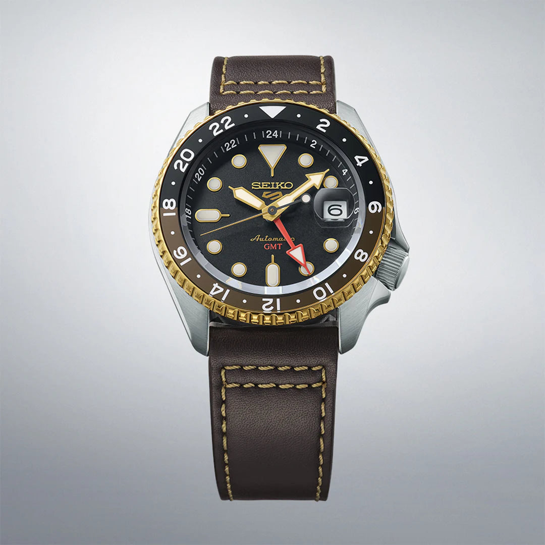 Seiko Analog Brown & Leather Men's Watch SSK036K1