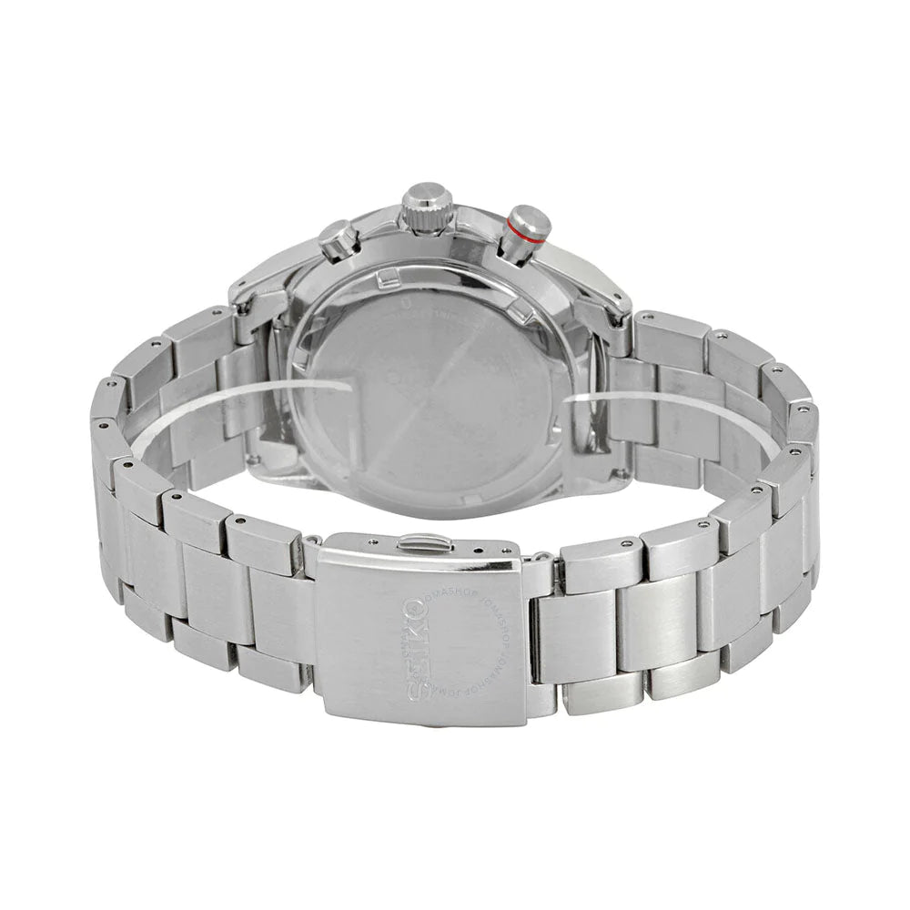 Seiko Chronograph Blue & Metal band Men's Watch SSB407P1
