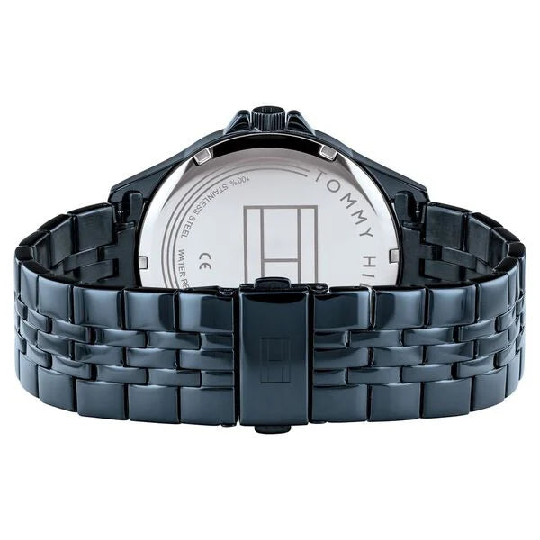 Multifunction Blue & Stainless Steel Men's Watch NETH1791618