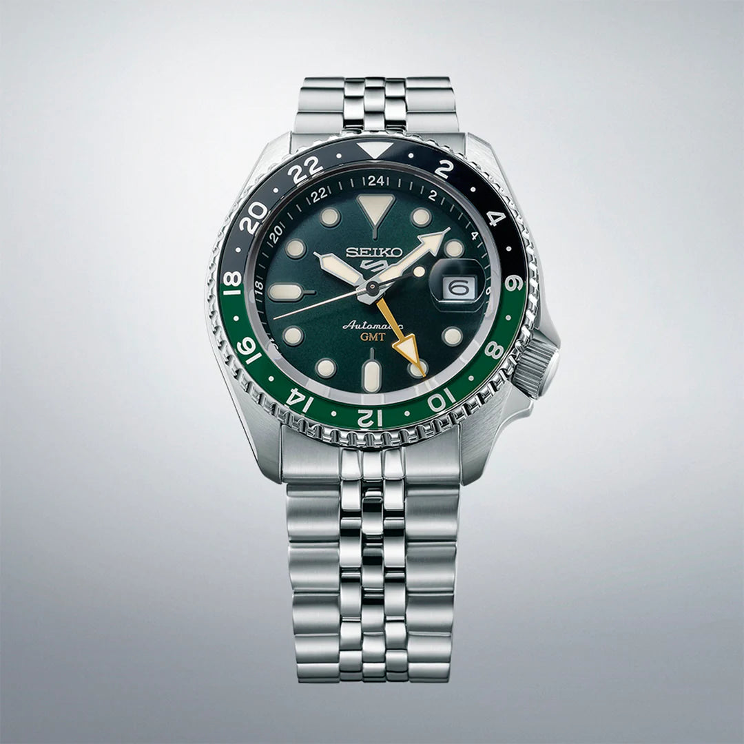 Seiko Analog Green & Stainless Steel Men's Watch SSK035K1
