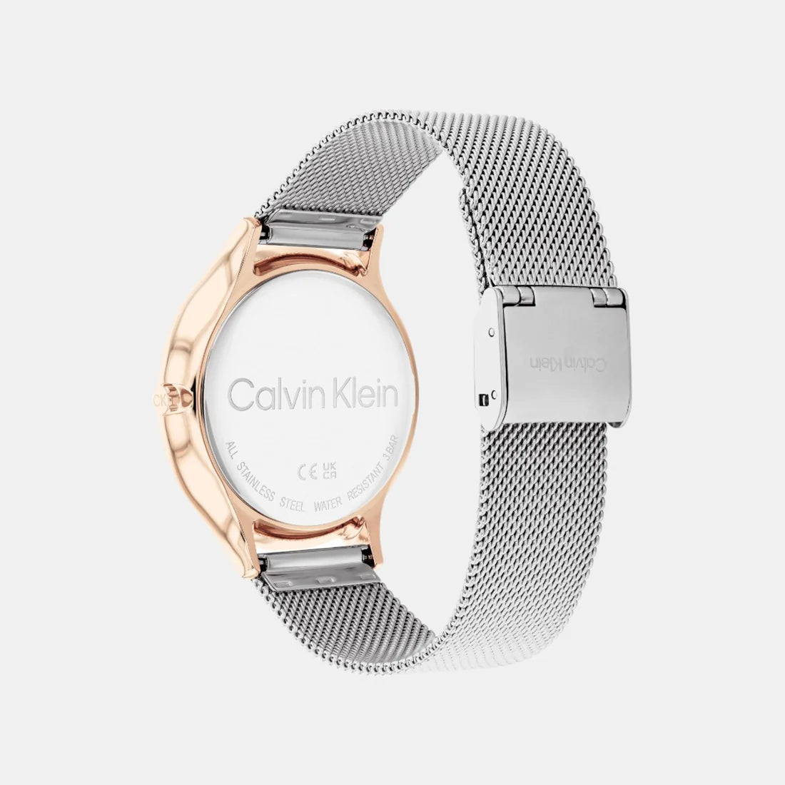 Quartz Female Analog Silver White Mesh Watch 25100006