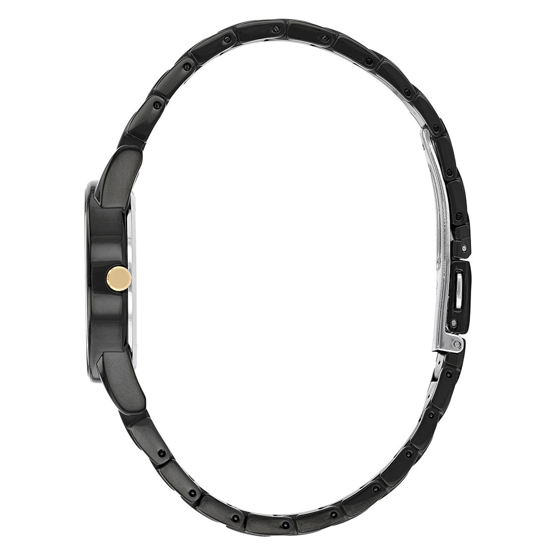 Citizen Analog Black & Stainless Steel Women's Watch GA1055 57F