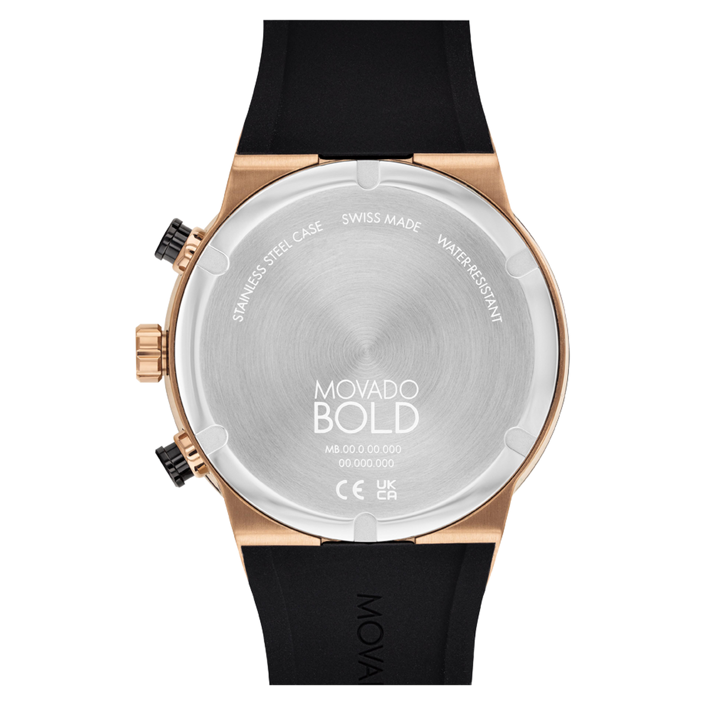 Movado Analog Rose Gold & Silicone Men's Watch 3600854