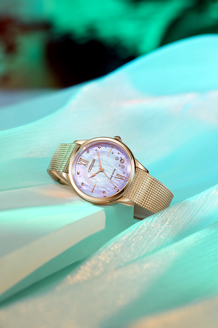 CITIZEN Analog mother of pearl & Stainless Steel Women's Watch EM0817 85Y