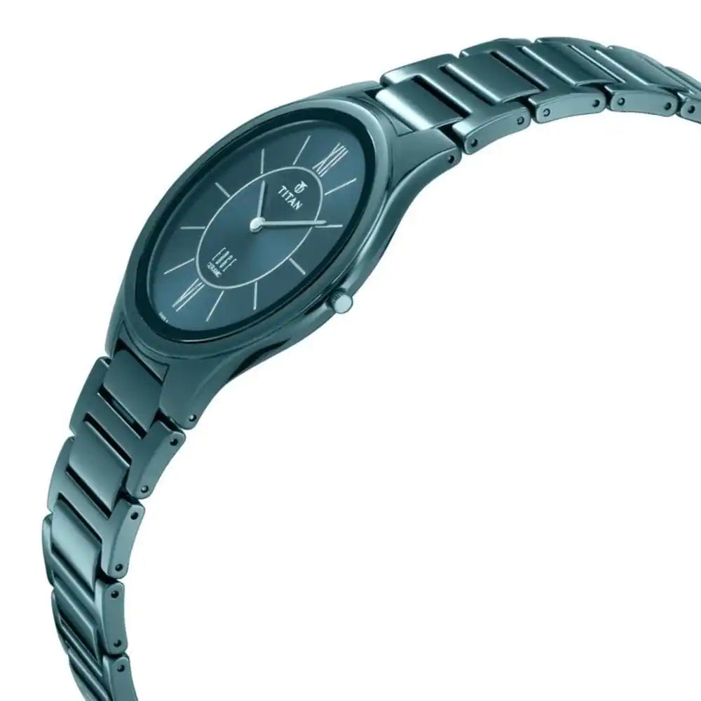 Analog Blue & Ceramic Men's Watch NQ1696QC03