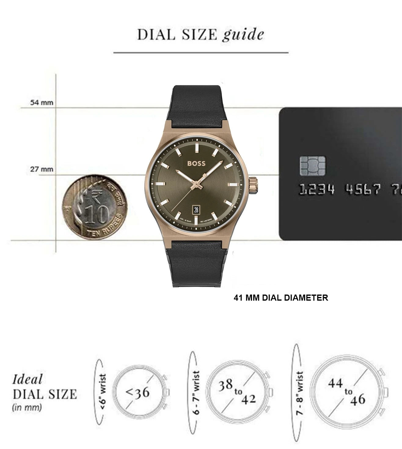 Hugo Boss Analog Green & Leather Men's Watch 1514080