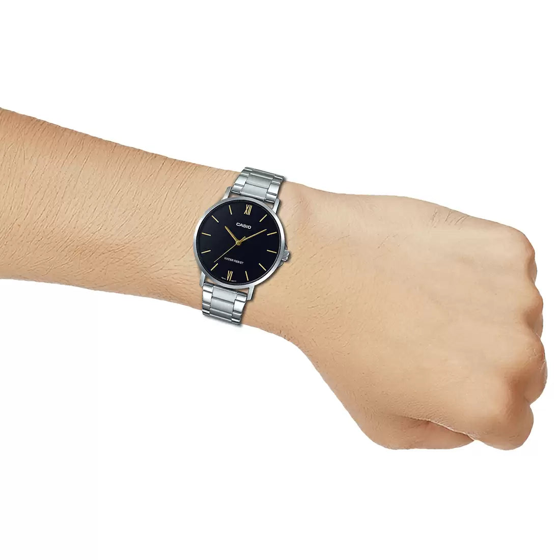 Casio Analog Black & Stainless Steel Men's Watch A1612