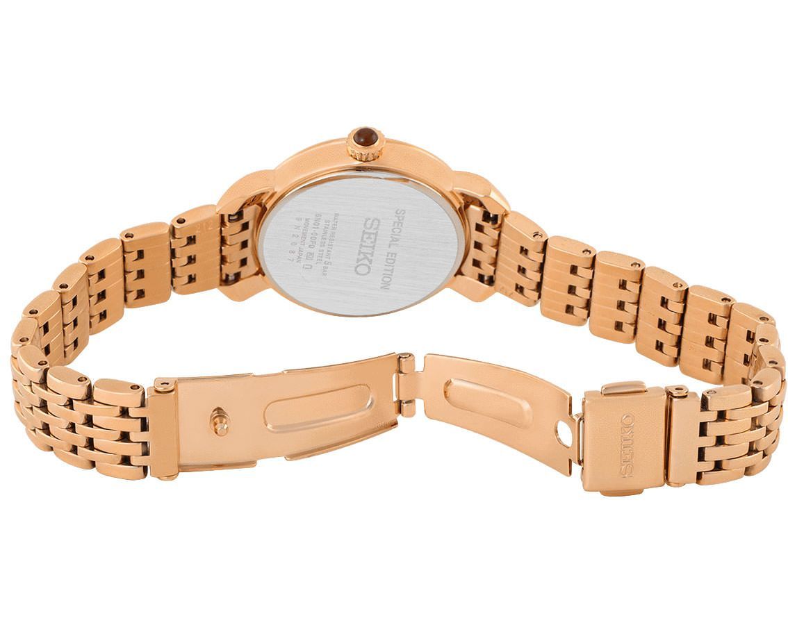 Seiko Analog Mother Of Pearl & Metal band Women's Watch SUR624P1