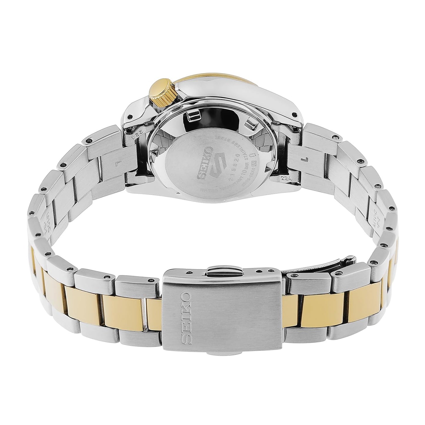 Seiko Analog white & Metal band Women's Watch SRE004K1