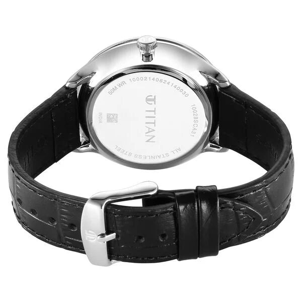 Analog Blue & Leather Men' 10028SL01