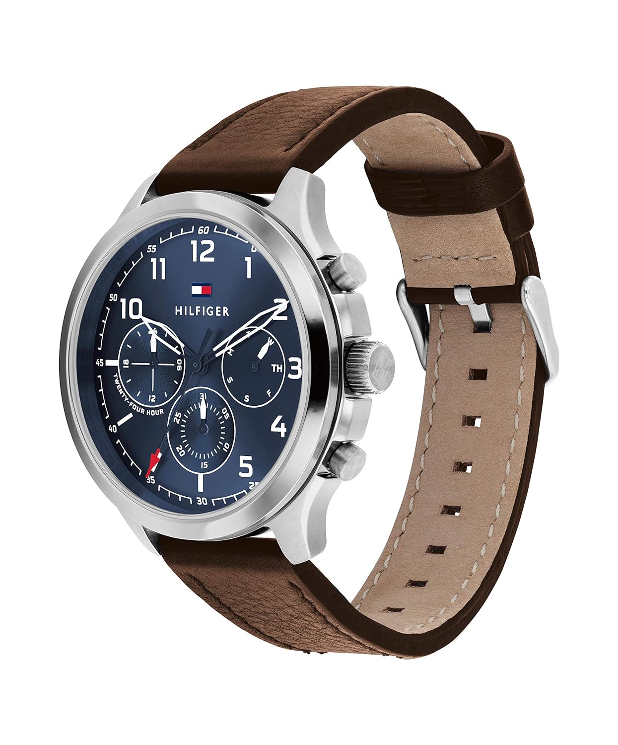 Multifunction Blue & Leather Men's Watch NDTH1791855