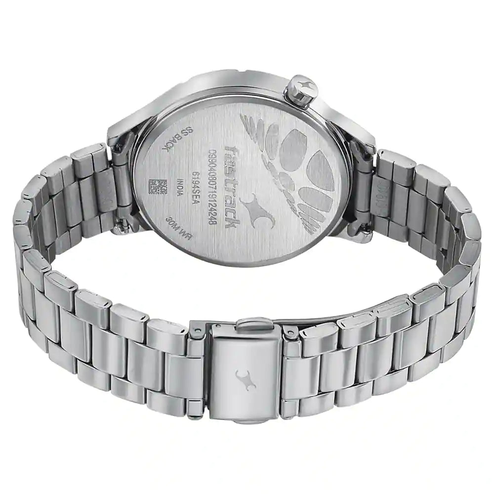 Fastrack Analog Blue & Stainless Steel Women's Watch 6194SM01