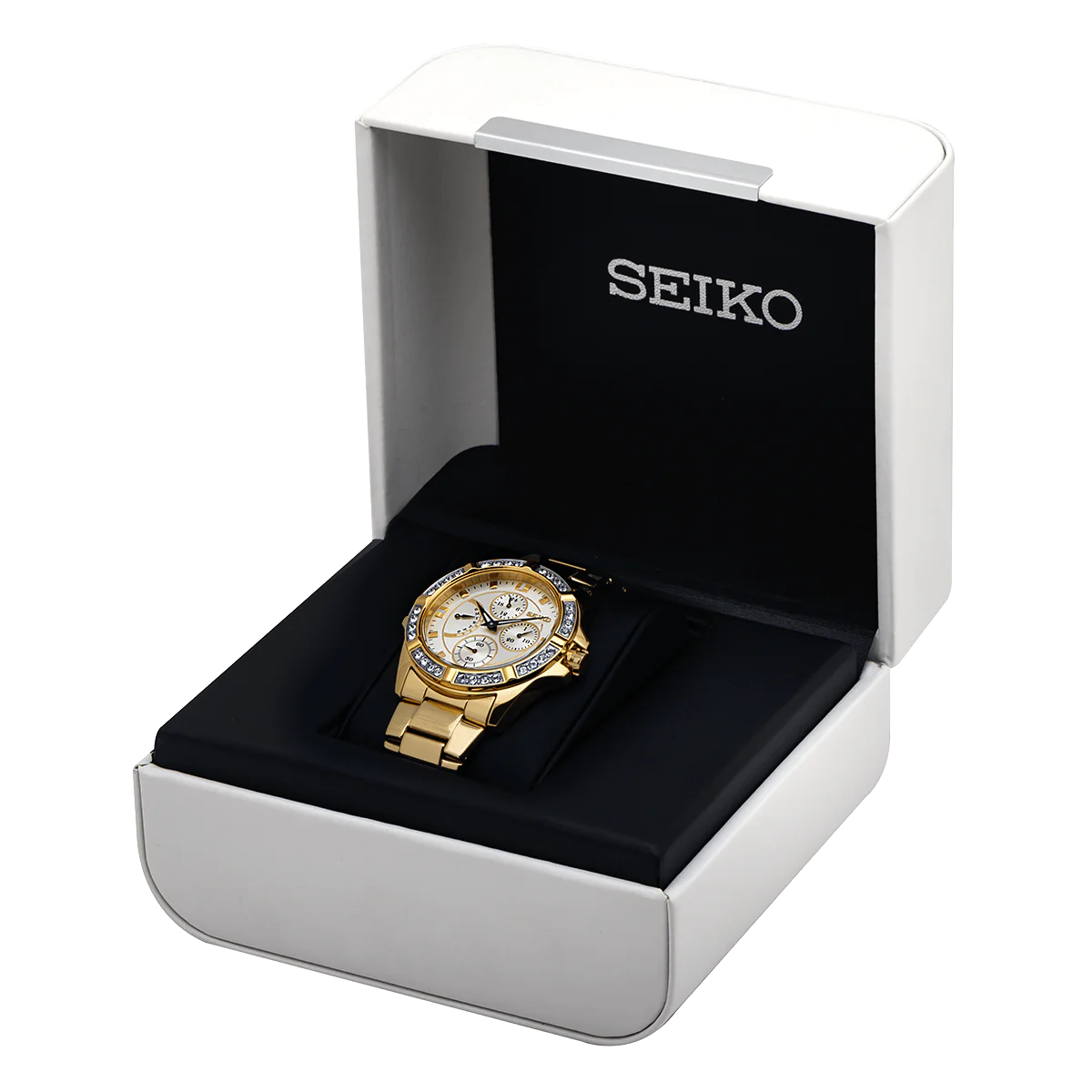 Seiko Analog White & Metal band Men's Watch SRLZ86P1