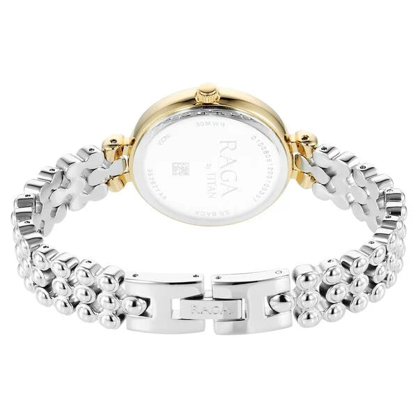 Raga Showstopper Quartz Analog Silver Dial Metal Strap Watch for Women