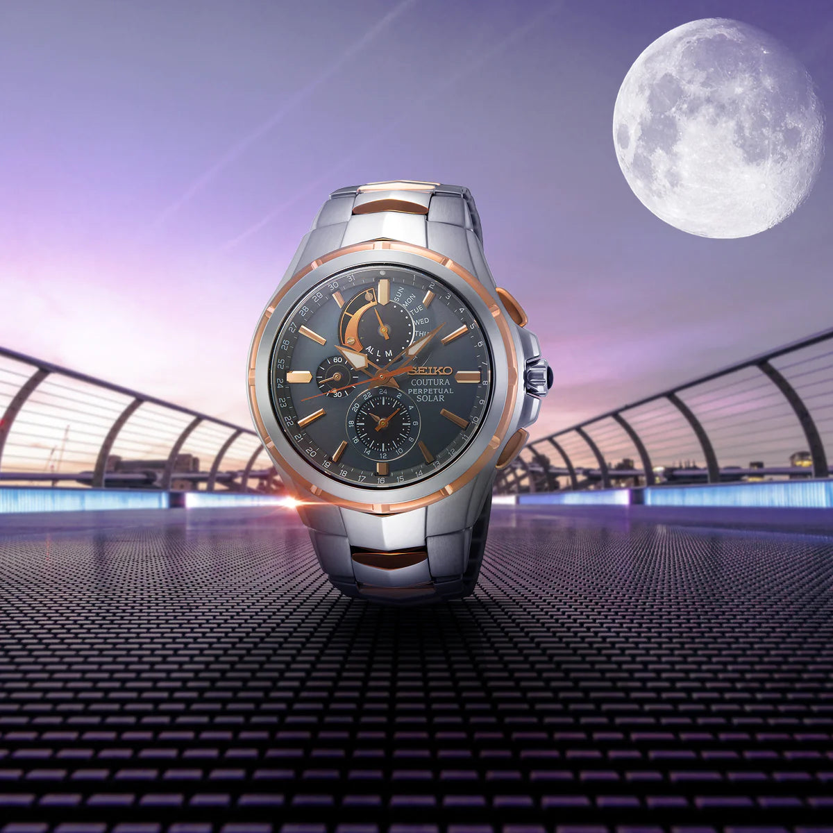 Seiko Analog Brown & Stainless Steel Men's Watch SSC788P9