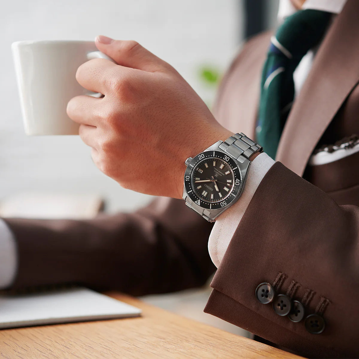 Seiko Analog Gray & Stainless Steel Men's Watch SPB143J1