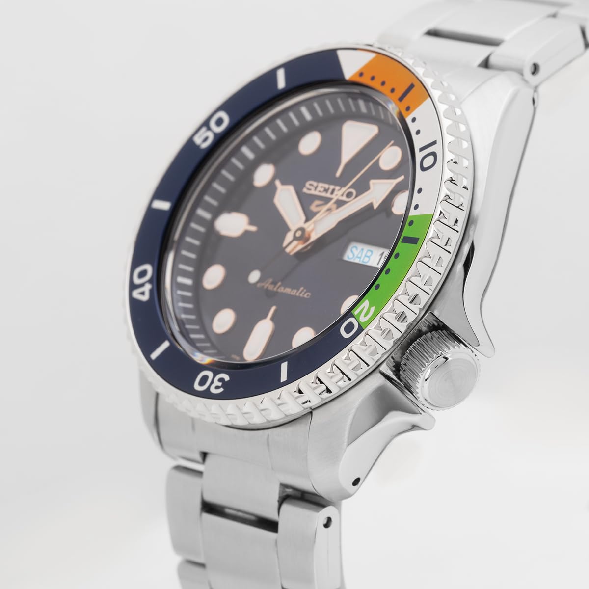 Seiko Analog Blue & Stainless Steel Men's Watch SRPK81K1