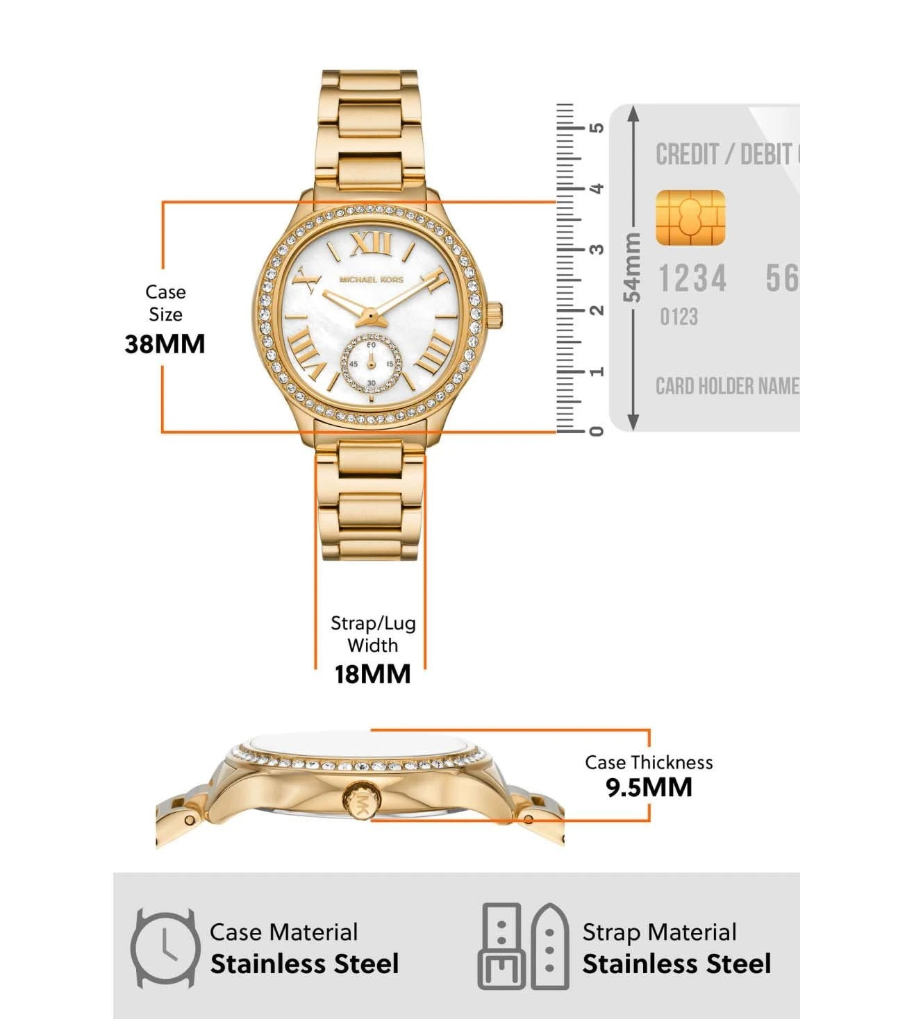 Sage Analog Watch for Women MK4805