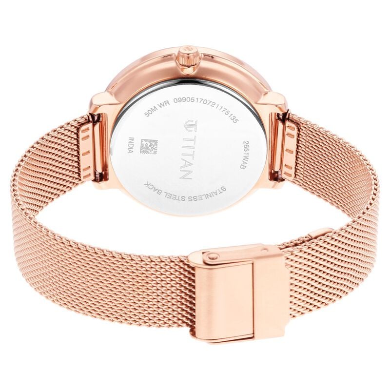 Womens's Svelte Silver: Multi-Function Watch Metal Strap NS2651WM02