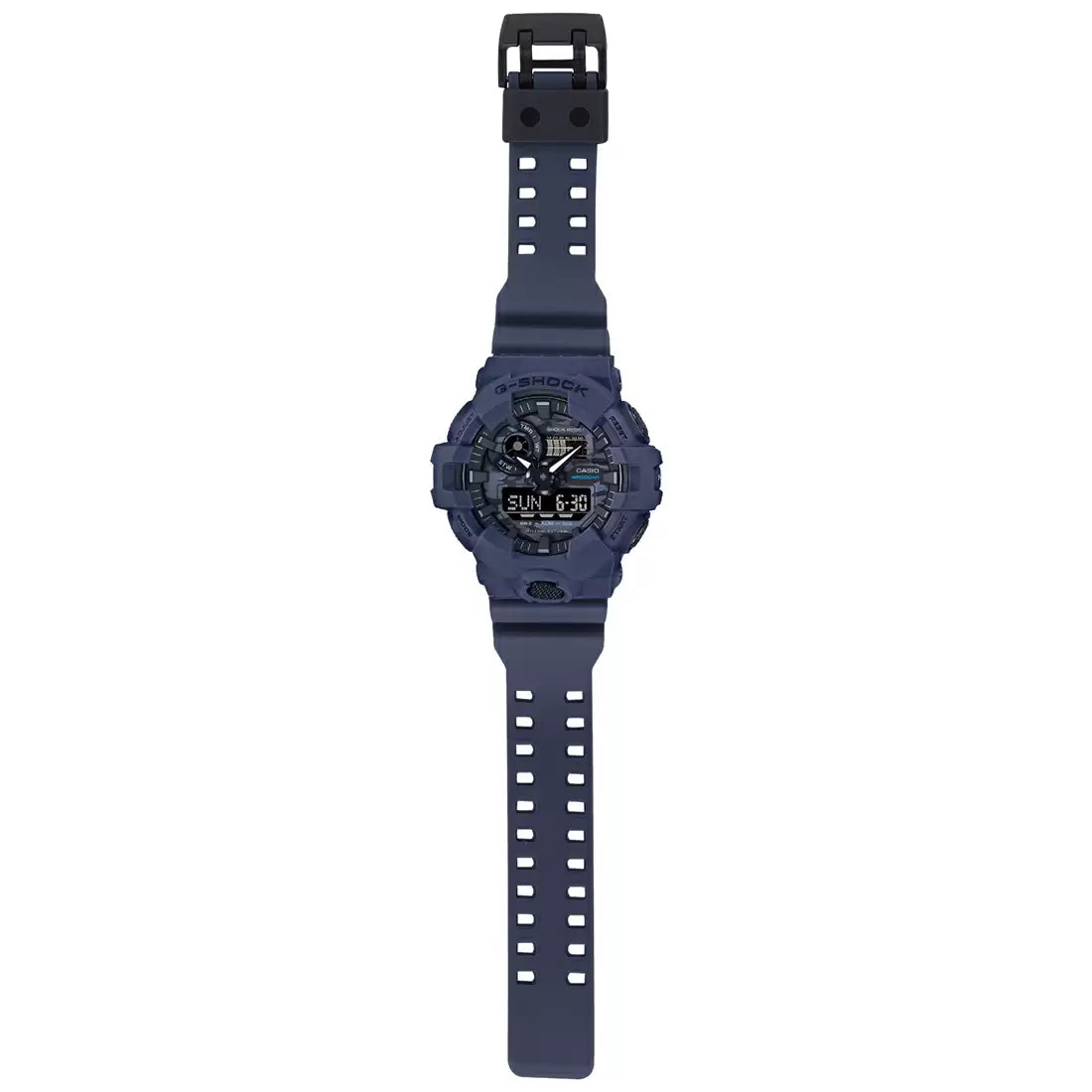 Casio Analog-Digital Blue & Rubber Men's Watch G1210