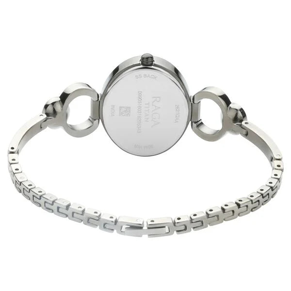 Raga Viva Grey Dial Analog with Day and Date Metal Strap Watch for Women