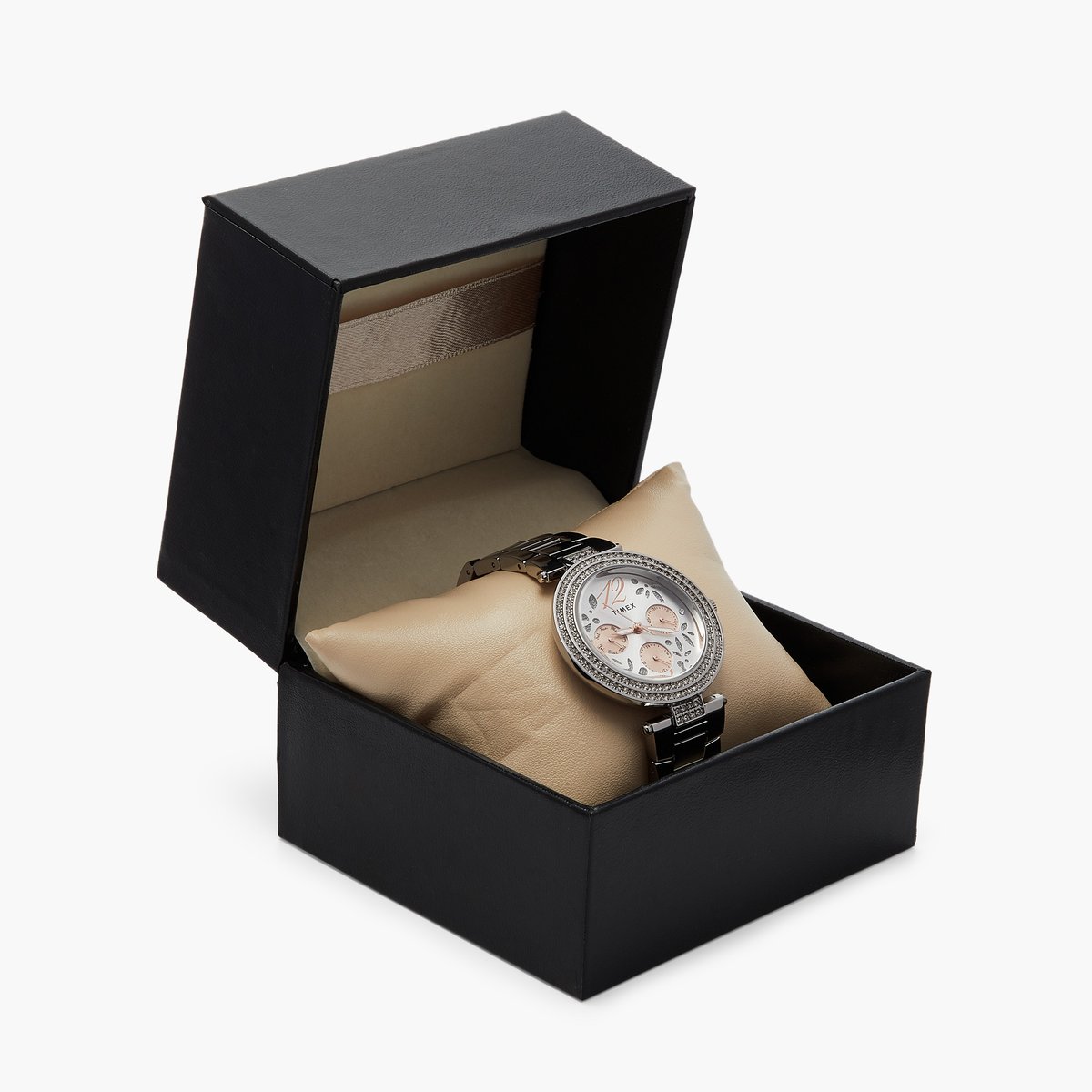 Analog Brown & Stainless Steel Women's Watch TWEL12001
