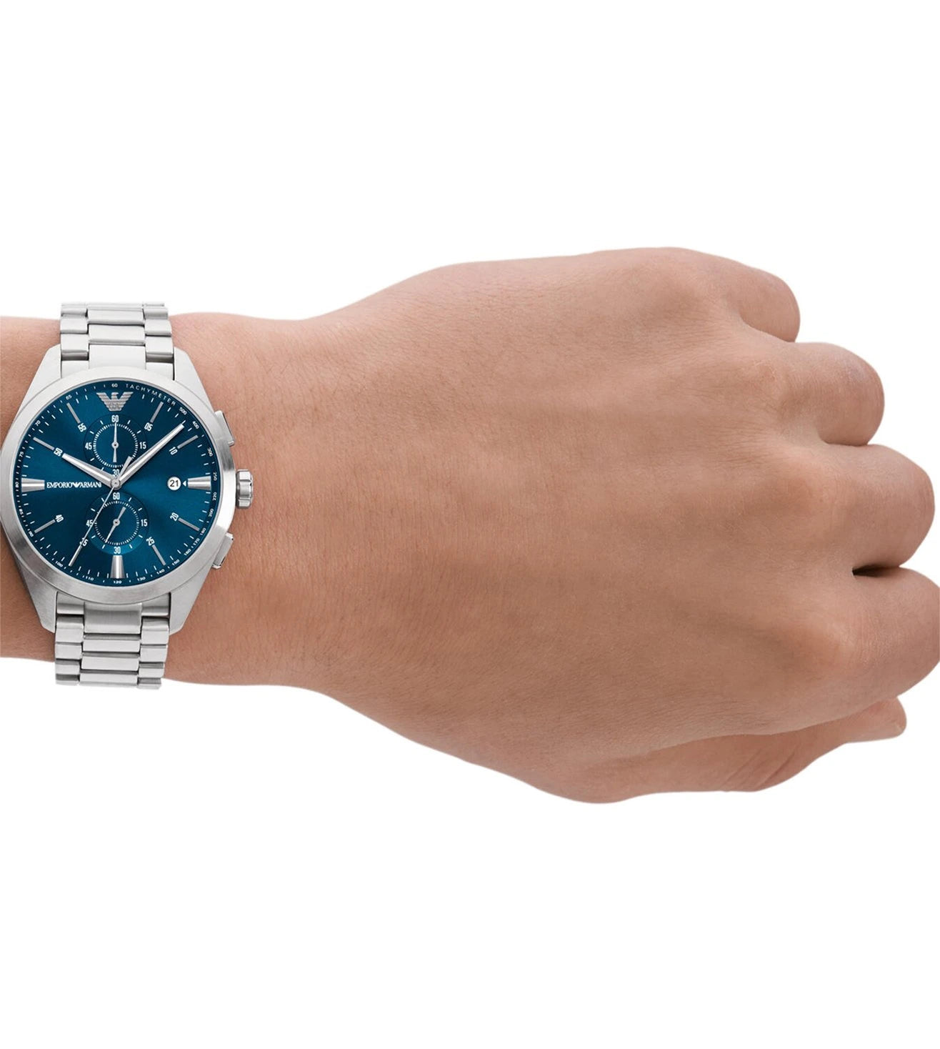 Emporio Armani Blue & Stainless Steel Men's Watch AR11541
