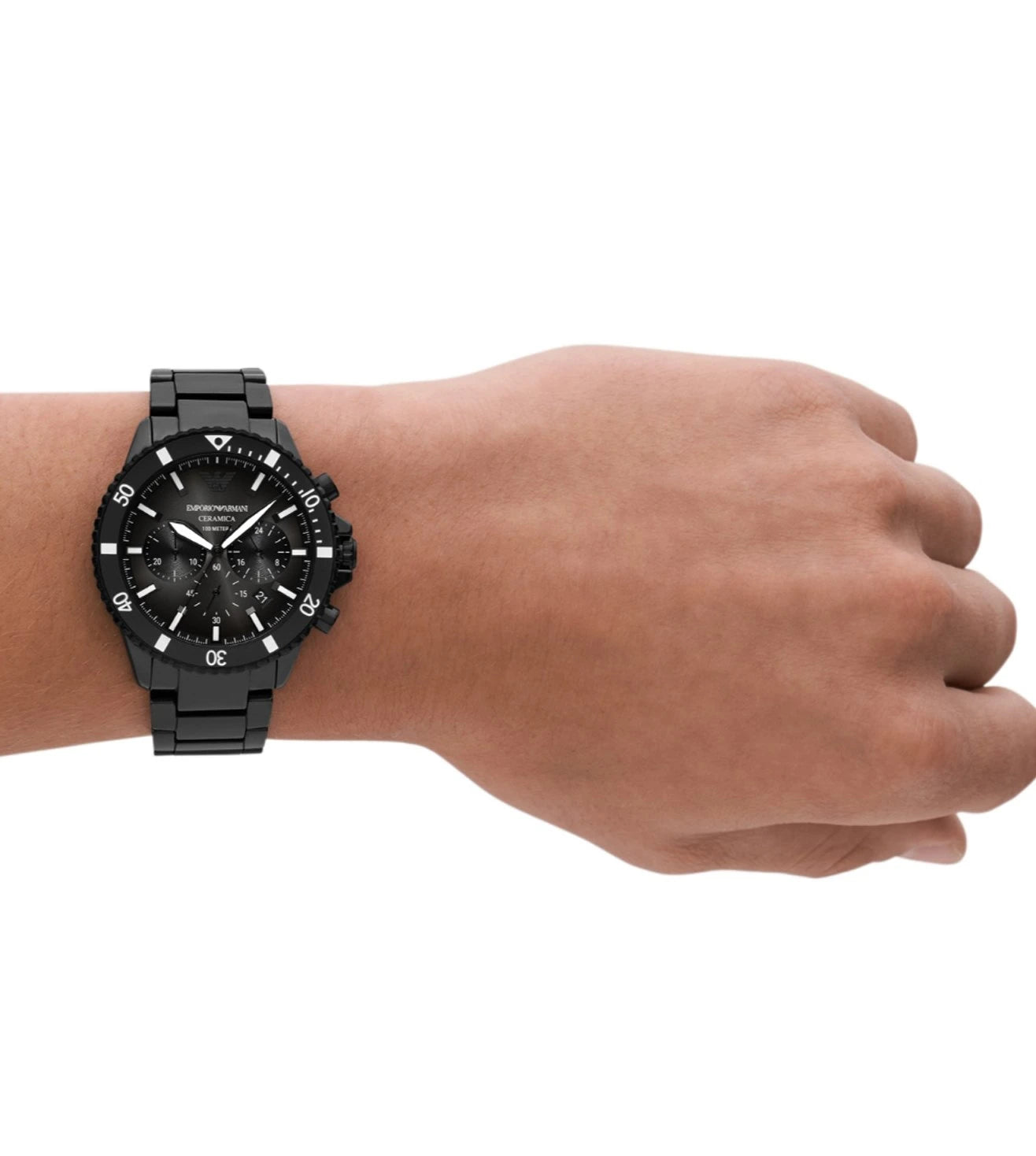 Emporio Armani Grey & Ceramic Men's Watch AR70010