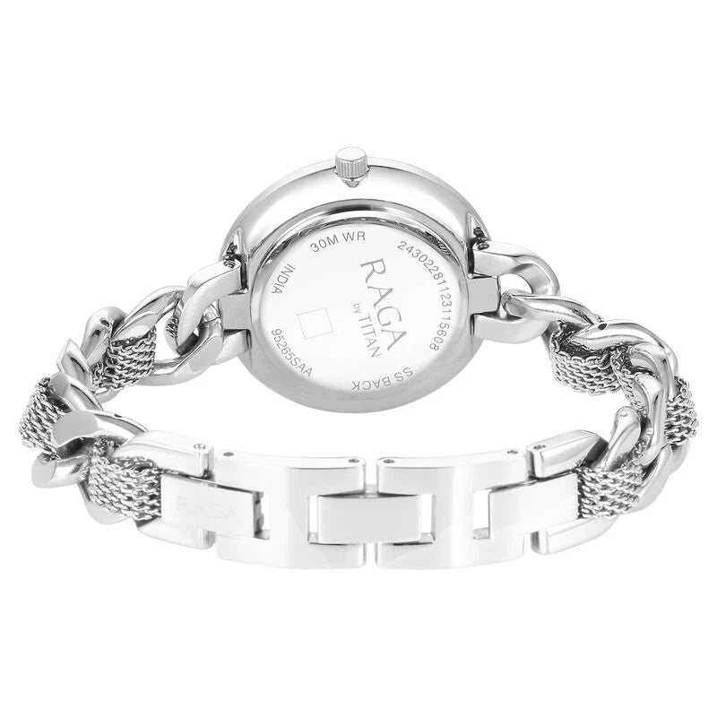 Analog Silver & Metal band Women's Watch 95265SM01