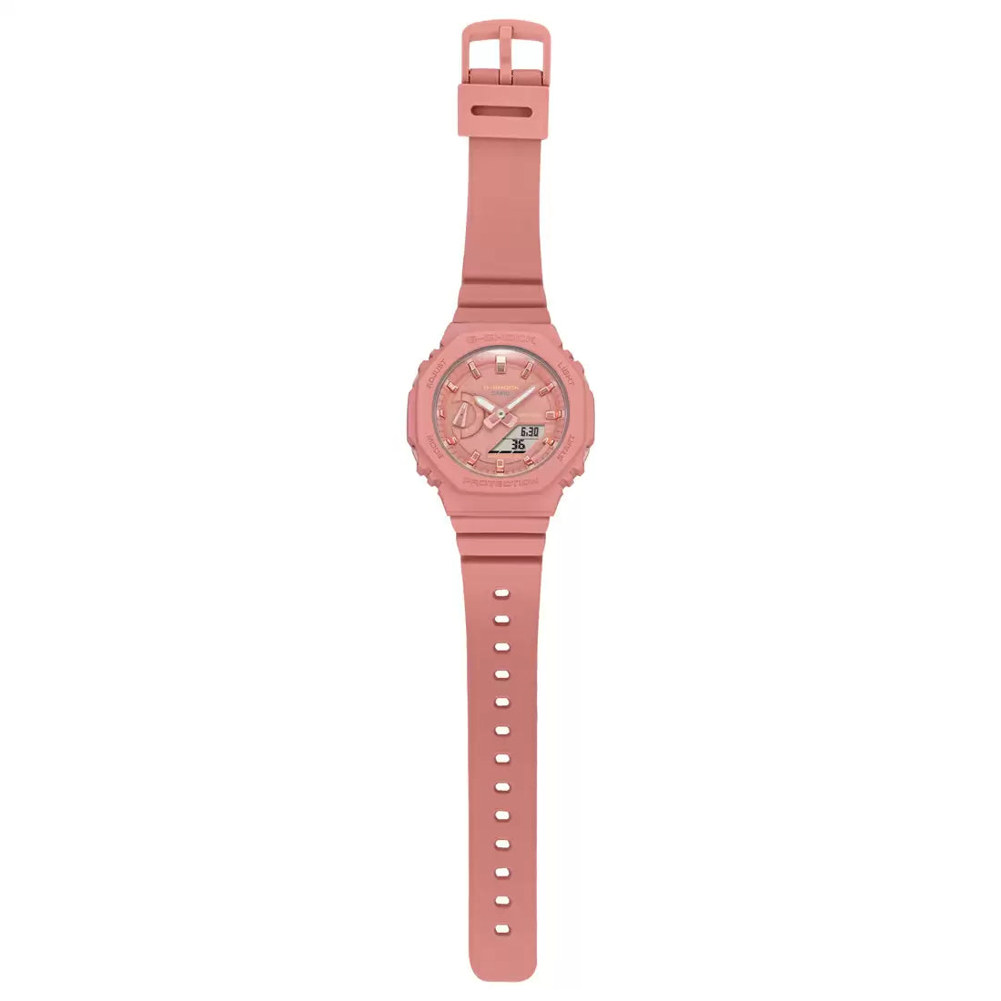 Casio Analog-Digital Pink & Resin Women's Watch G1108