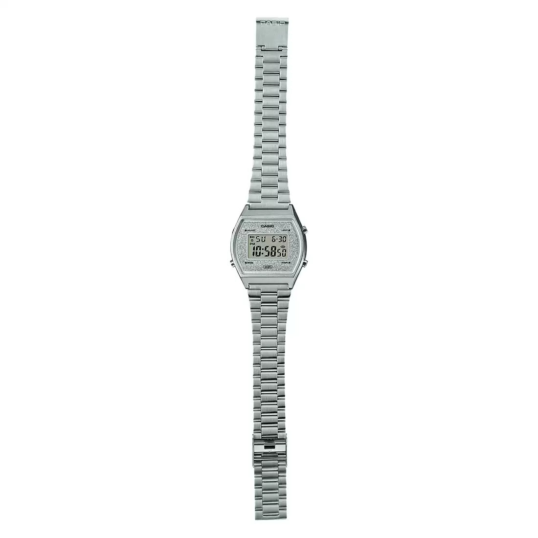 Casio Digital Silver & Stainless Steel Unisex Watch D186
