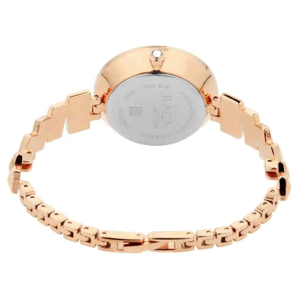 Analog Rose Gold & Metal band Women's Watch NQ95121WM01