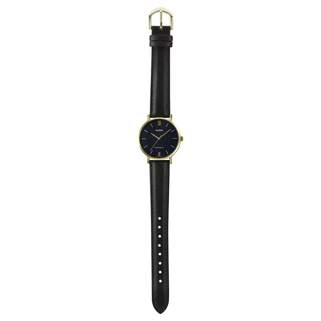 Casio Analog Black & Leather Women's Watch A1785